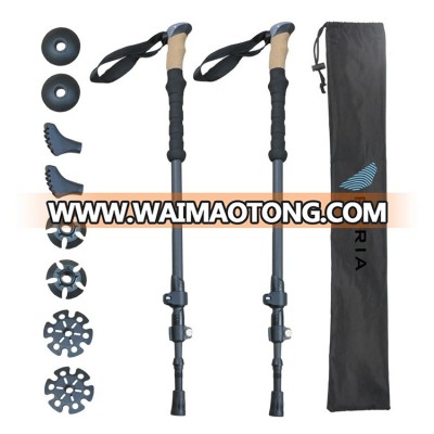 Signpost Aluminium Alloy Antishock Retractable walking stick animated, nordic walking stick